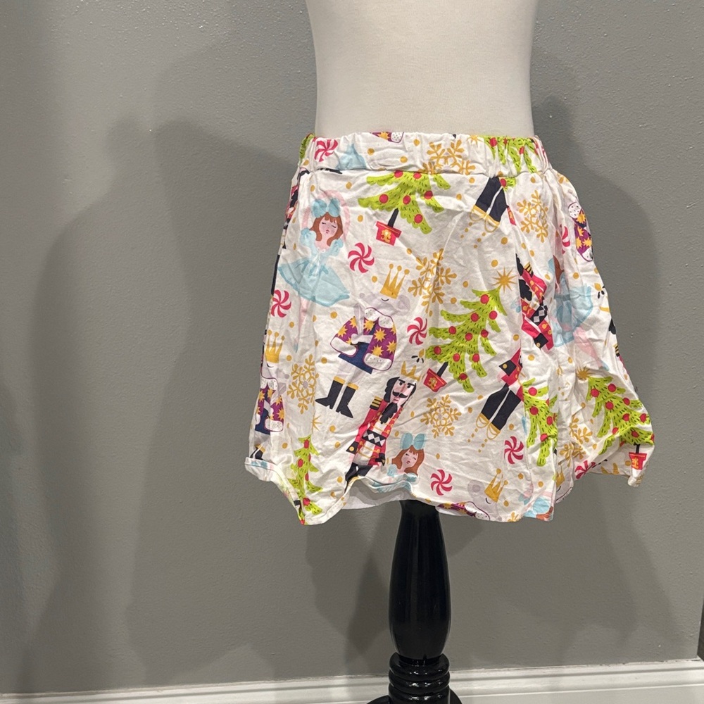 The Children's Place White Skirt with Holiday Characters